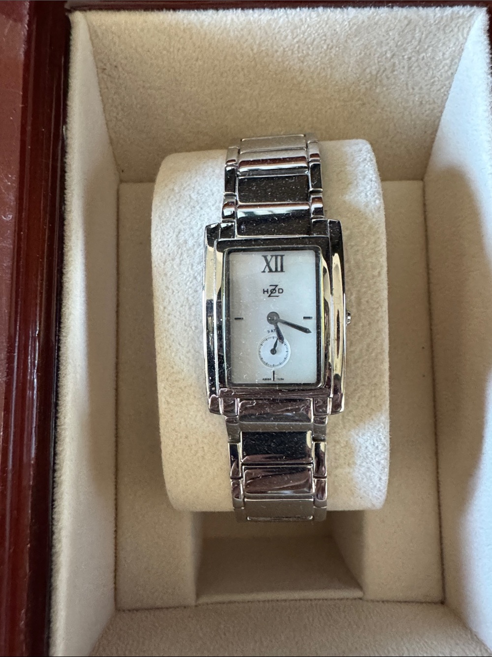 Classic Women’s Silver Rectangular Bracelet Watch - Stainless Finish